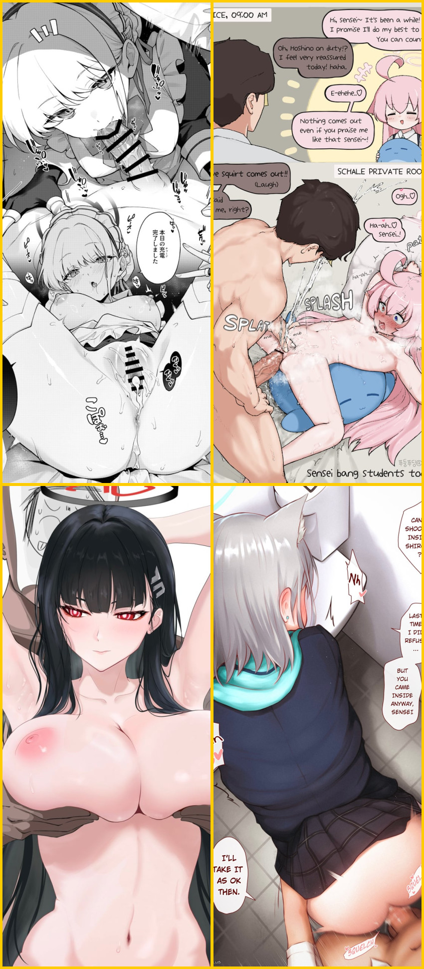 Sensei’s Hentai Homework Session | #Rule34 #Sensei #Hentai #Blue Archive #hentai #rule34 #r34 | 